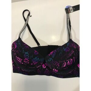 XOXO 38C underwire bra with adjustable strap, back closure, padded